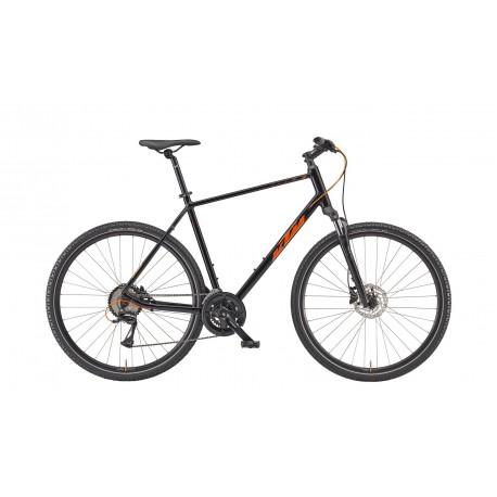 ROWER KTM X-LIFE TRACK H 46CM BLACK ORANGE 2023/2024 WYPRZEDAŻ