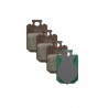 KLOCKI HAMULCOWE MAGURA MDP 8+ GREEN