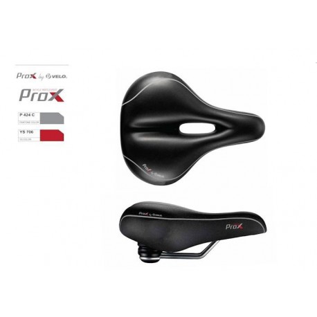 SIODŁO ROWEROWE VELO VL-6103E CZARNE ELASTOMER GEL